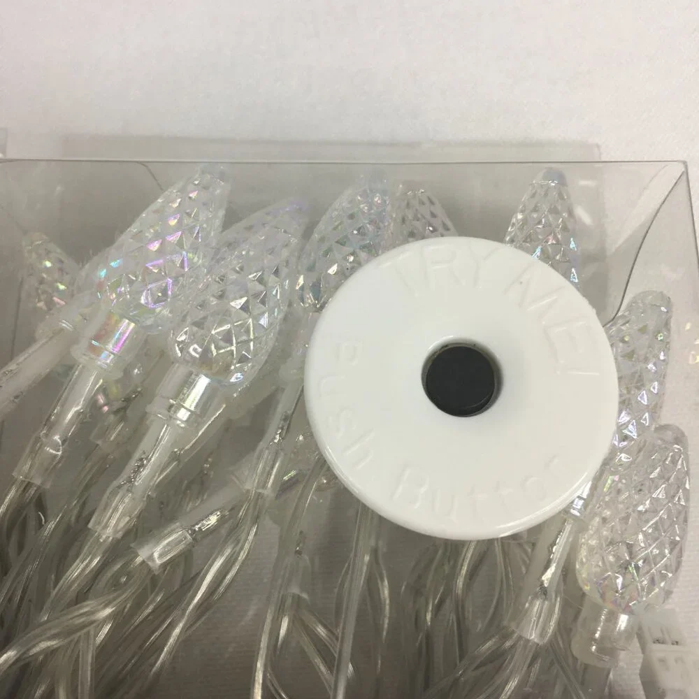 2 Packs of Battery Operated C3 Christmas Lights 20 Count Warm White with Timer